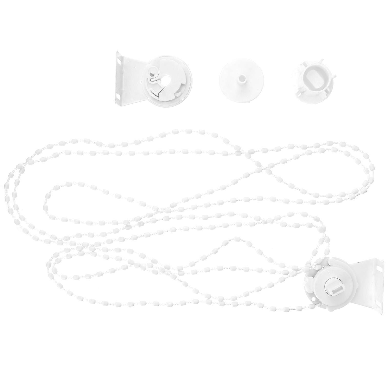 Rollo-verbinder Mit Perlenkette Und Kordelzug In U-form Mit Metallkern-white