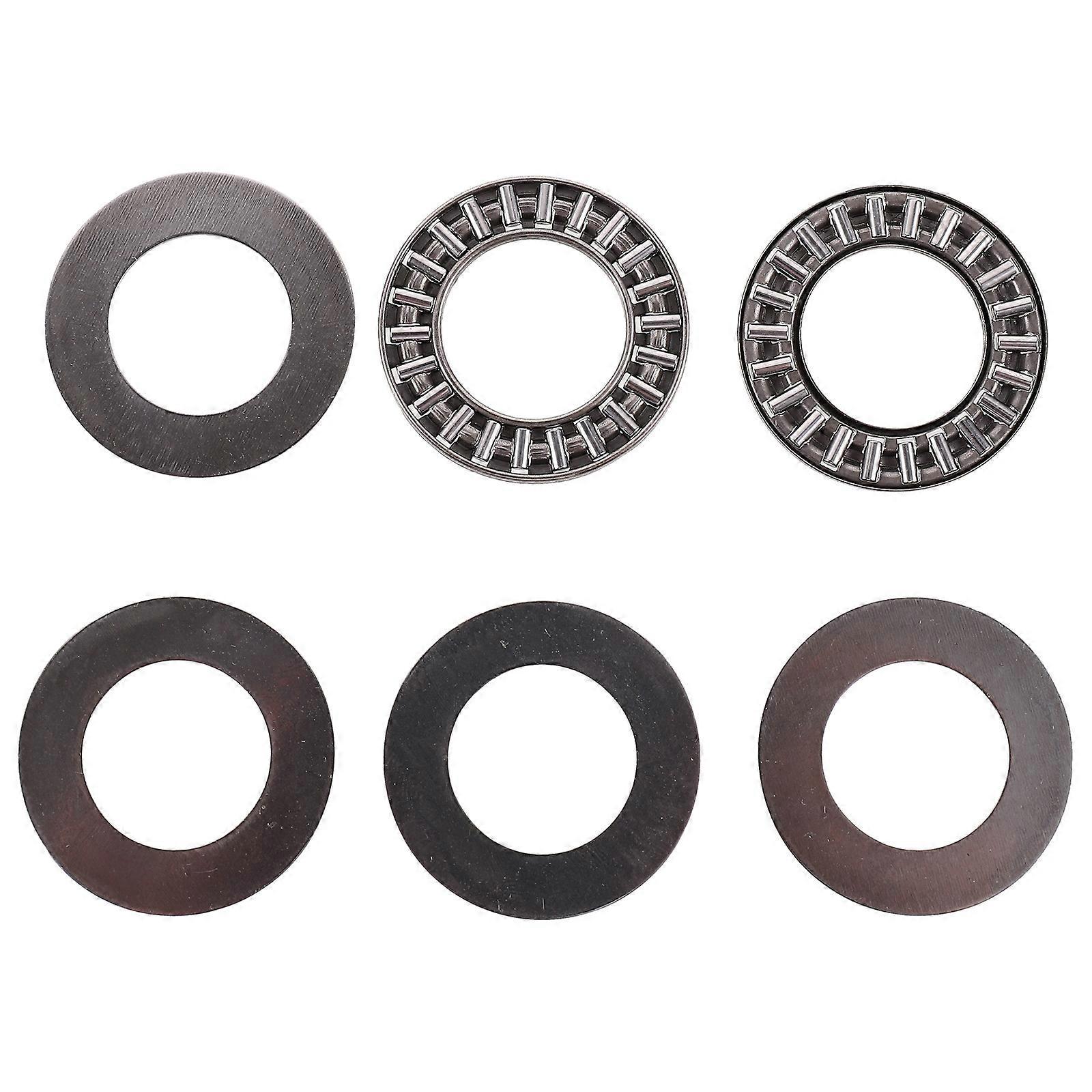 Sätze Axial-flachlager Aus Kohlenstoffstahl, Hochbelastbare Öffnungslager-3.5x3.5cm-silver