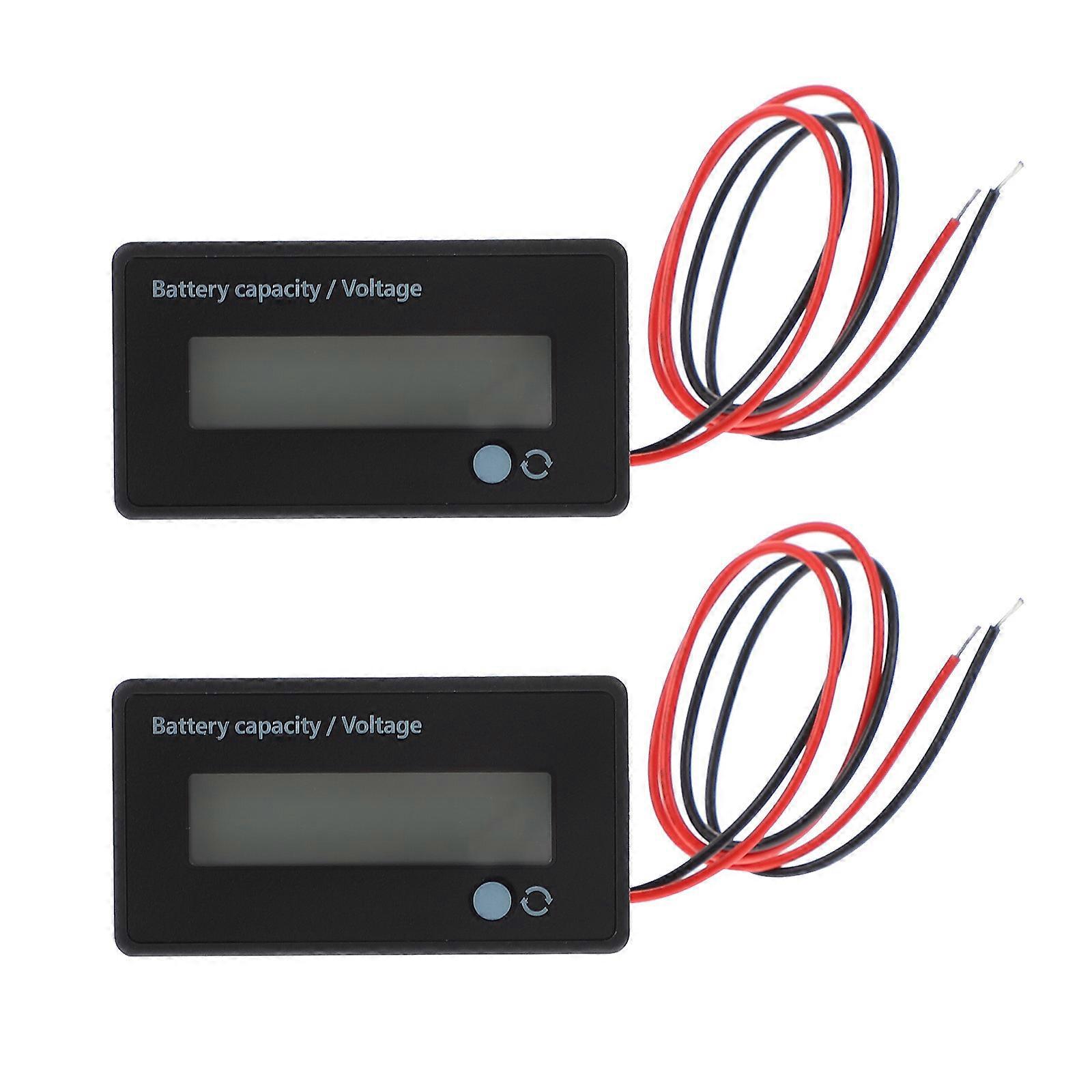 Stück Lcd-batterietester Fahrzeugbatteriekapazitätsanzeige Spannungsüberwachung-6x3.3cm