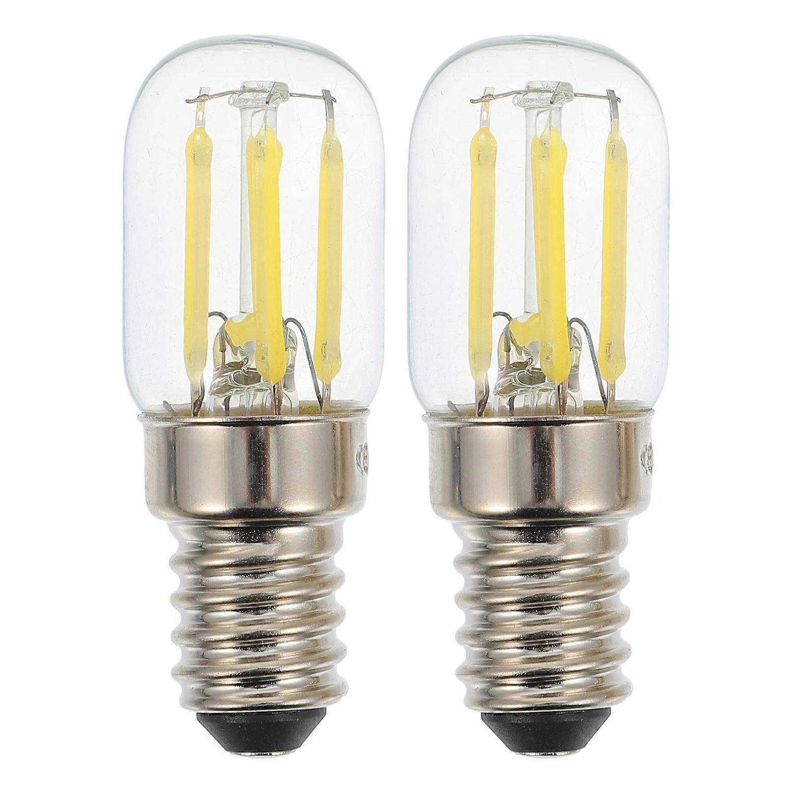 2 Stück Led-kühlschranklampen, E14-fassung, Dimmbar-5.5x2x2cm-as Shown