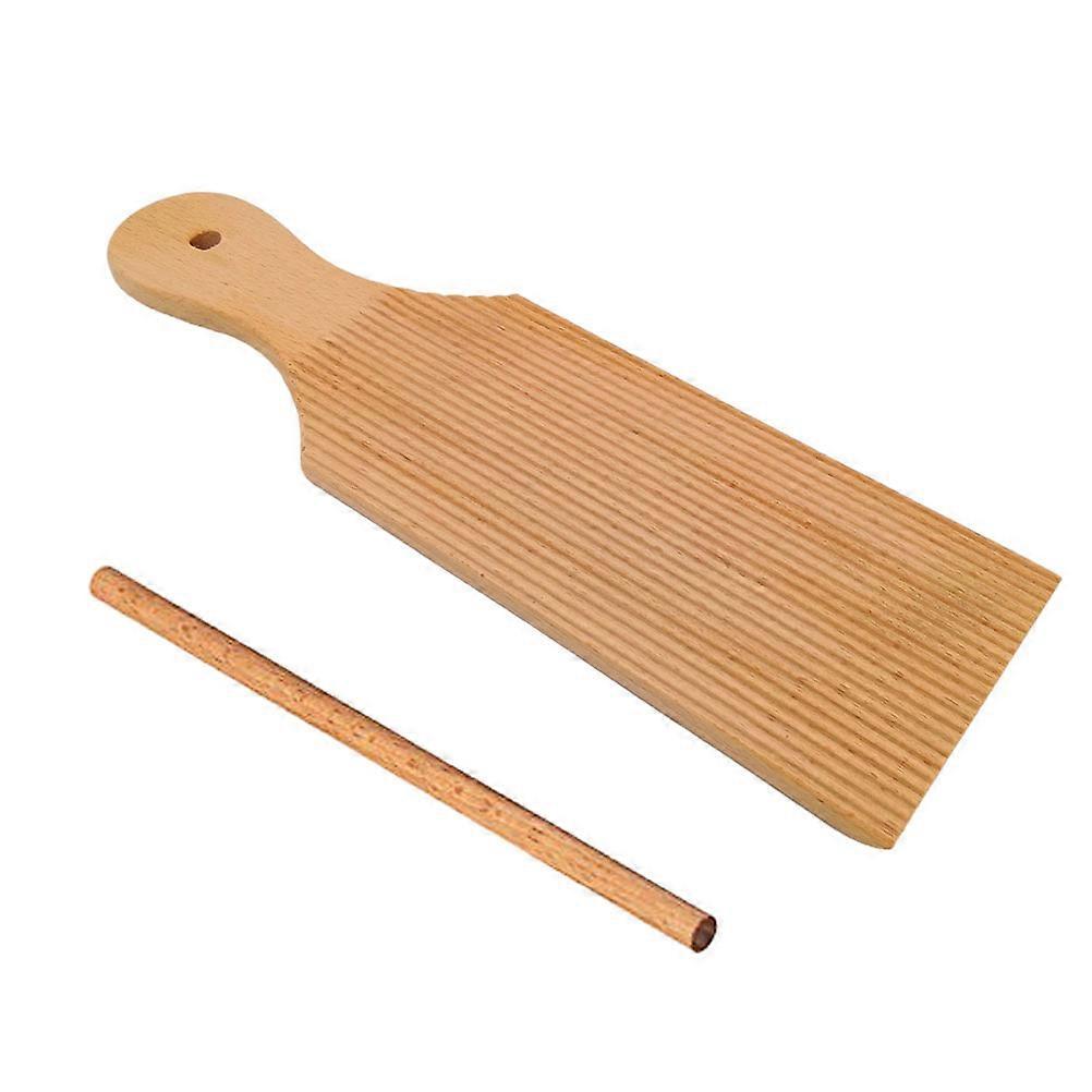 1 Set Holz-gnochi-brett, Haushalts-rollstange, Küchen-rollstange-23x7cm