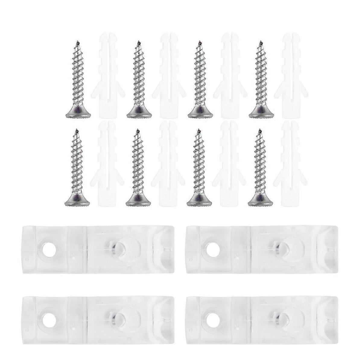 1 Set Kunststoff-clip-haken-schrauben Zur Steuerung Von Rollos Und Jalousien (vertikal)-4pcs