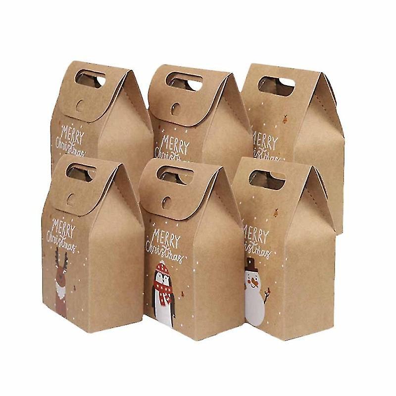 6 Stück Weihnachtspapiertüten