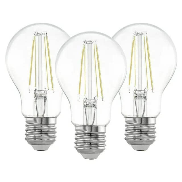 EGLO LED-Lampe A60 7W 806LM 2700K 3 STÜCK KLAR E27