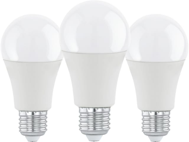 EGLO LED-Lampe A60 11W 1055LM 3000K 3 STK OPAL E27