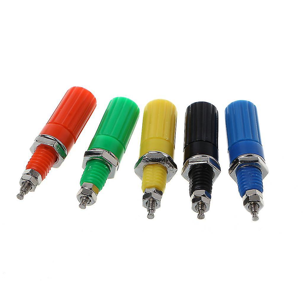 Stück Anschlussklemmen, 5 Farben, Lautsprecher, 4-mm-bananenstecker, Testanschlussbuchse