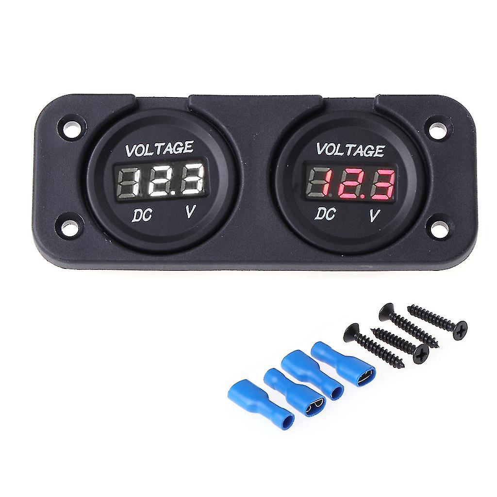 12v Motorrad-boot-led-digitalvoltmeter-panel-voltmeter-tester-monitor-anzeige