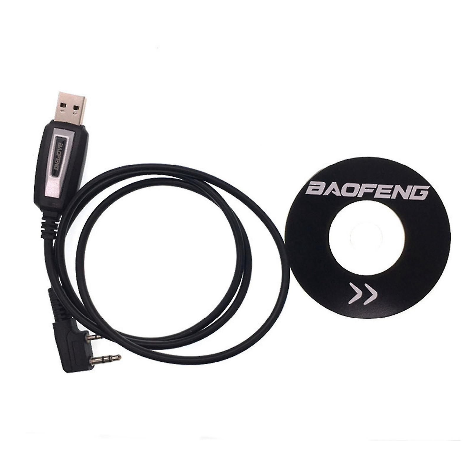 Wasserdichtes Usb-programmierkabel Mit Treiber-cd Für Baofeng Uv5r/888s Walkie-talkies