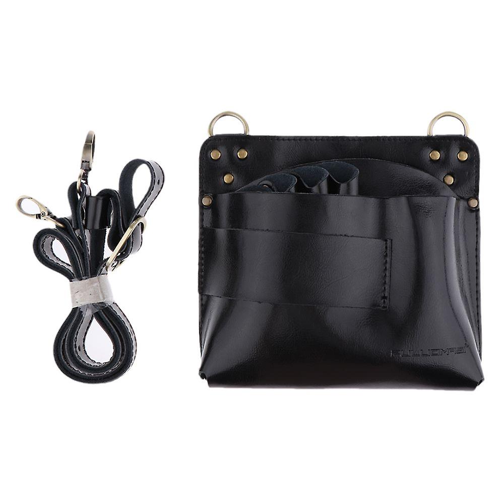 Echtleder-friseurtasche Aus Leder, Kosmetiktasche Für Tierfriseurbedarf, Schwarz