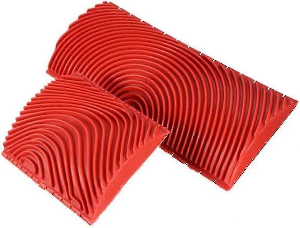 2er-pack Farbroller In Holzoptik Für Wandanstrich, Wandstrukturierung, Malerarbeiten – 7,2 Cm – 15 Cm