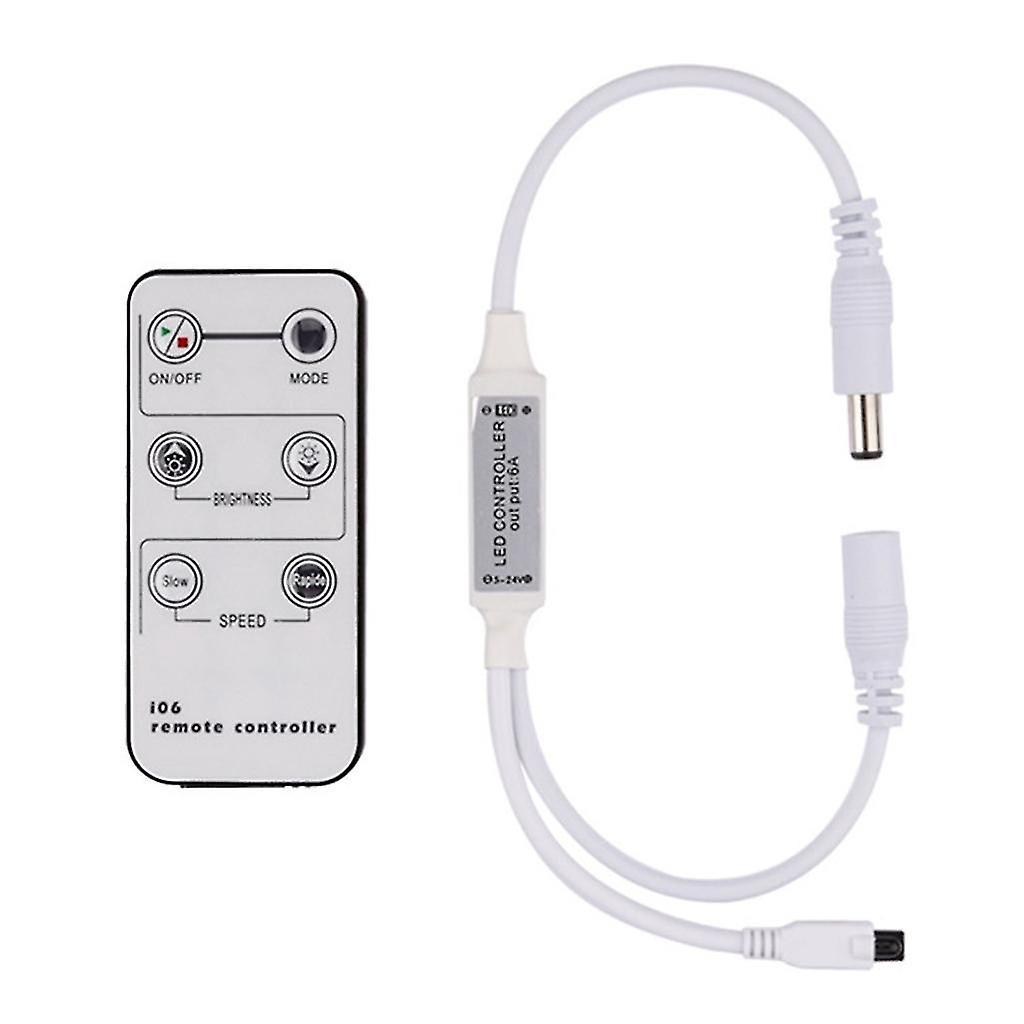 6-tasten-led-dimmer-controller, Rf-monochrom-controller, 12 V 24 V, Für Einzelfarben