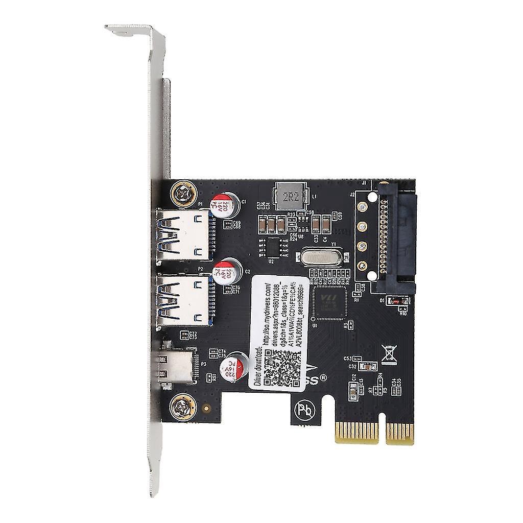 Pcie-adapterkarte Für Usb Express Auf Usb 3.1 Typ-c (2-port Usb 3.0 Typ-a Riser-karte) Mit Sata 15-pin (txb055)