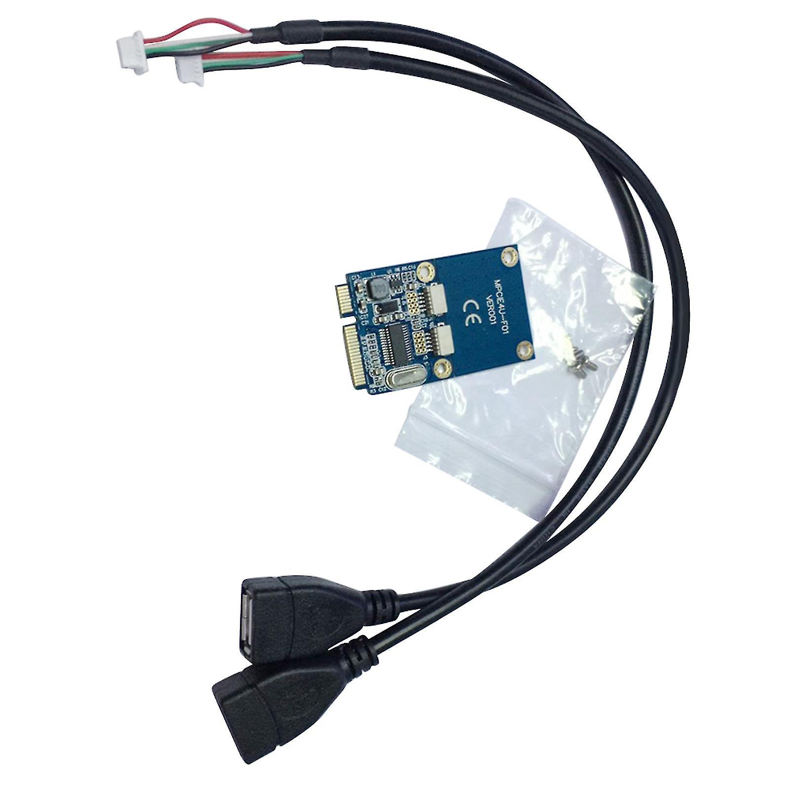 Mpci-zu-5-pin-usb-2.0-konverterkarte Mit 2 Ports Für Usb-funkmausempfänger