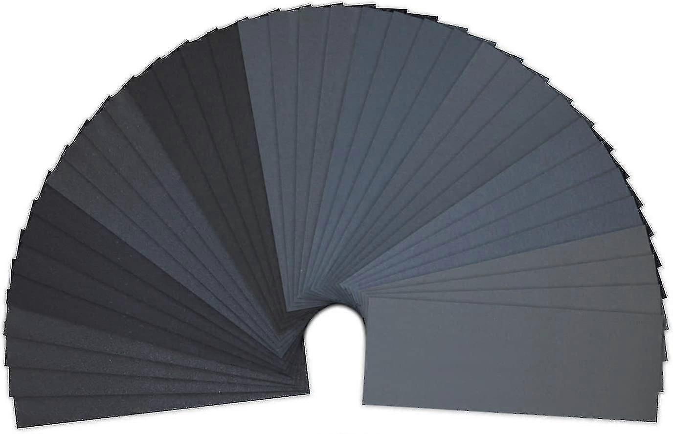 Set Mit 36 Schleifpapieren, Schleifpapier 23 X 9,3 Cm Nass-trocken 400/600/800/1000/1200/1500/2000/2500/3000 (4 X 9)