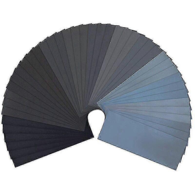 42er-packung Schleifpapier, Lanhu Schleifpapier 23 X 9,3 Cm Nass-trocken 120-3000 (12) Blätter/körnungen
