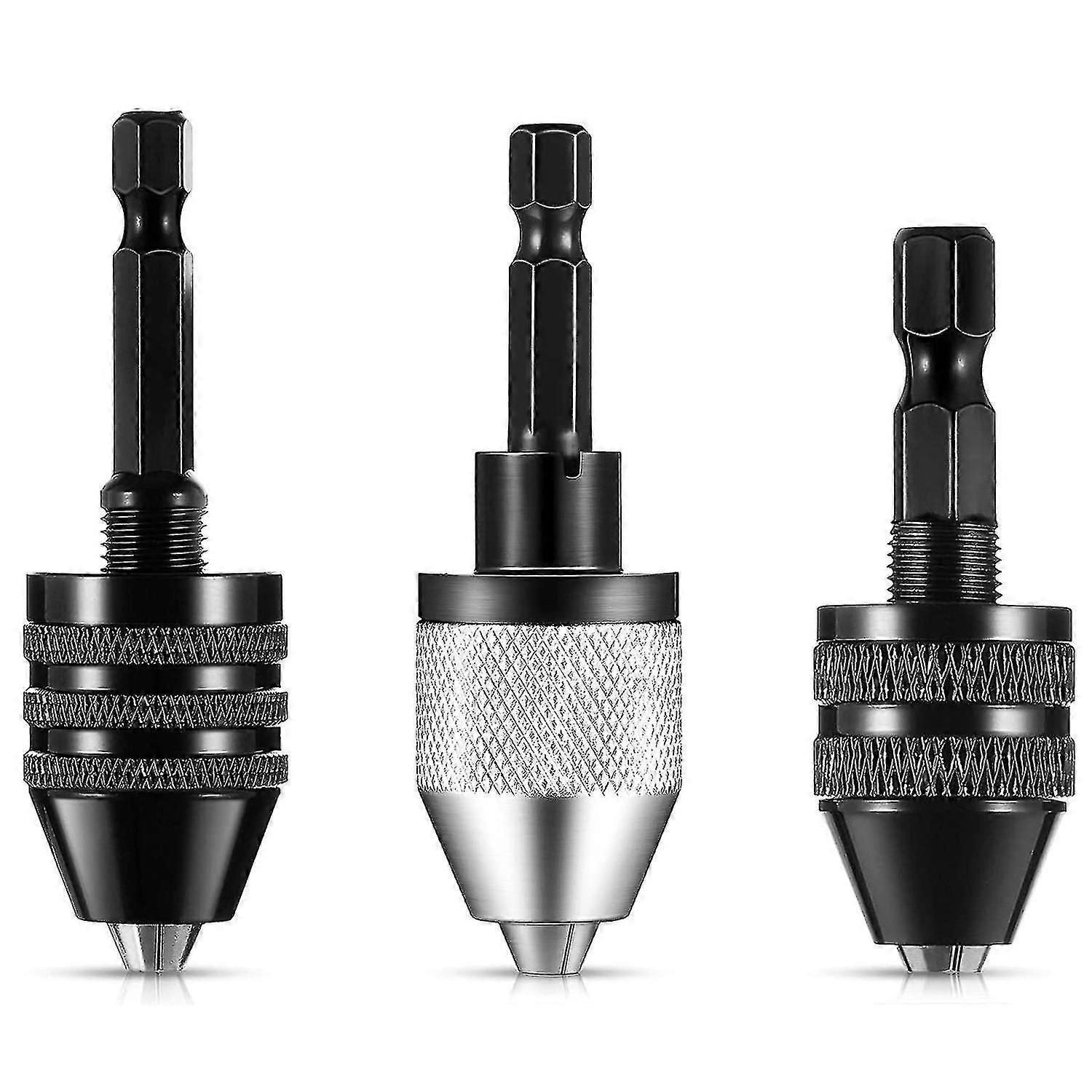 3-teiliges Set Schnellspannbohrfutter-adapter Für 1/4-zoll-sechskantschaft, Geeignet Für Schlagschrauber