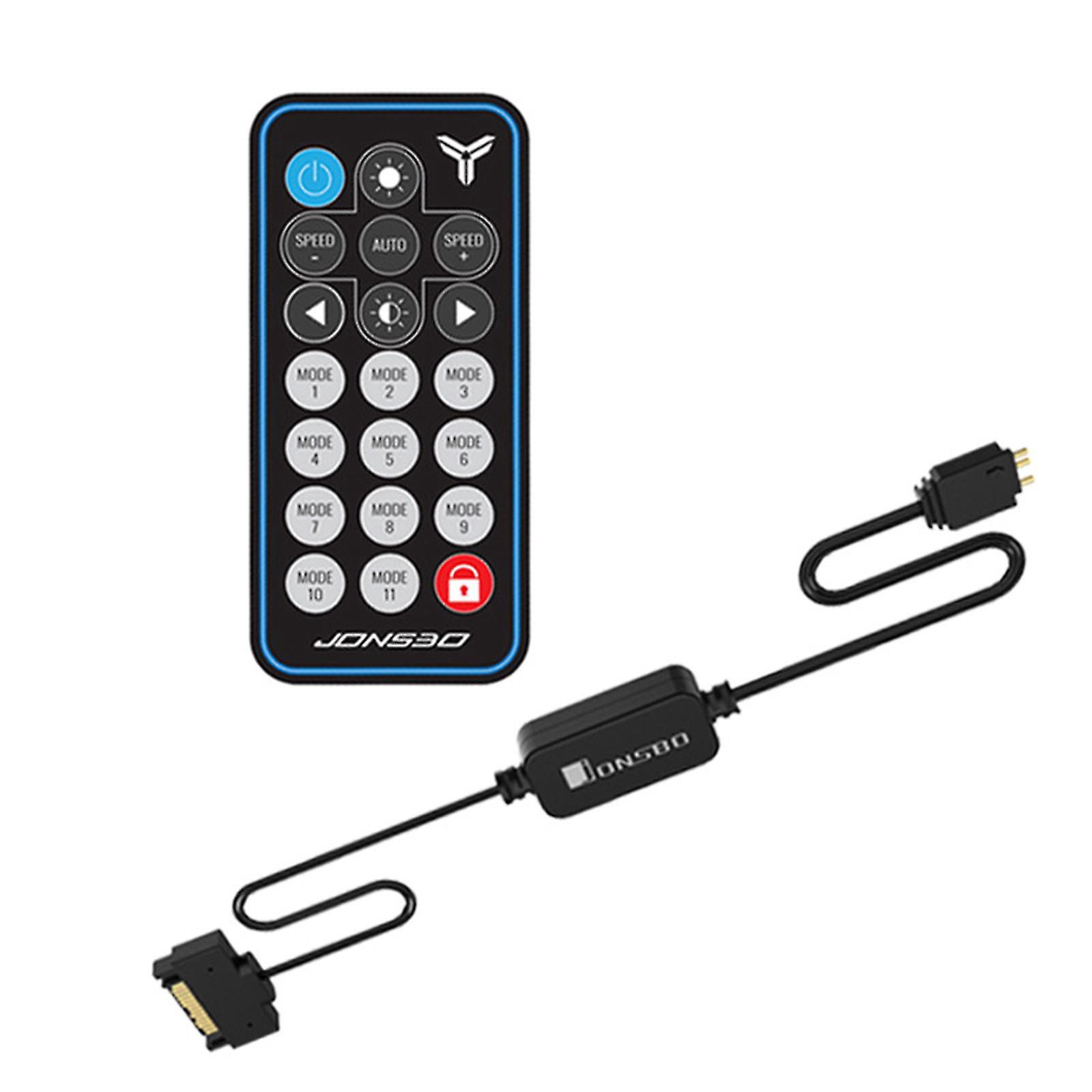 Argb-controller-fernbedienung, 5v 3-pin Sata-netzteil, Speicher-led-lichtleiste, Symphony Edition Für Computer-pc-gehäuse