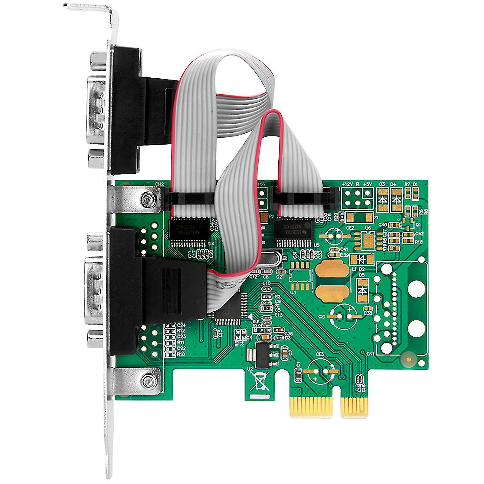 Pcie-zu-dual-seriell-kombikarte Rs232 Pci Für Express Pcie Adapterkarte 2,5 Gbit/s