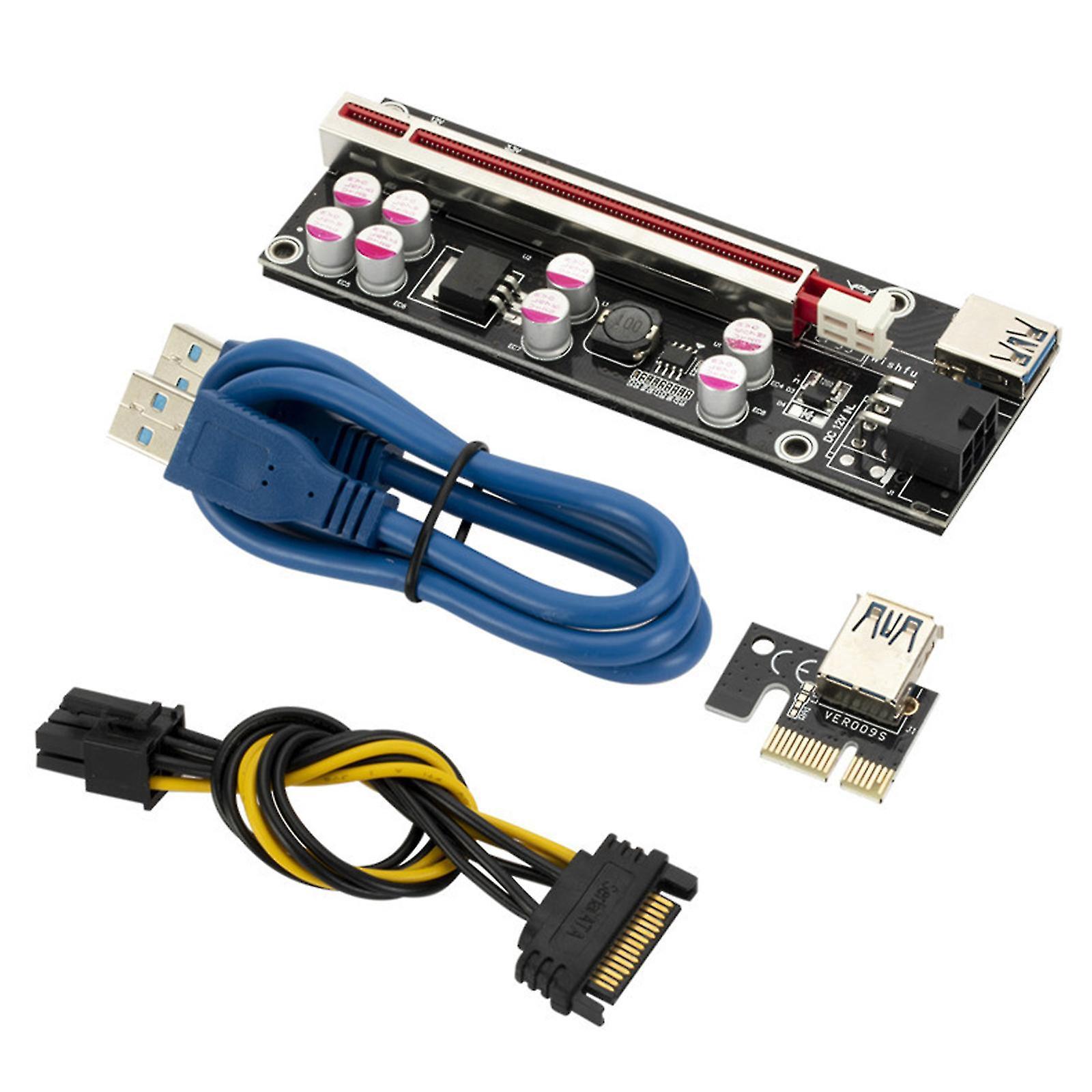 Stromversorgungs-riser-adapterkarte Für Den Pcie-steckplatz 1x, 2x, 4x, 8x, 16x Auf Dem Motherboard