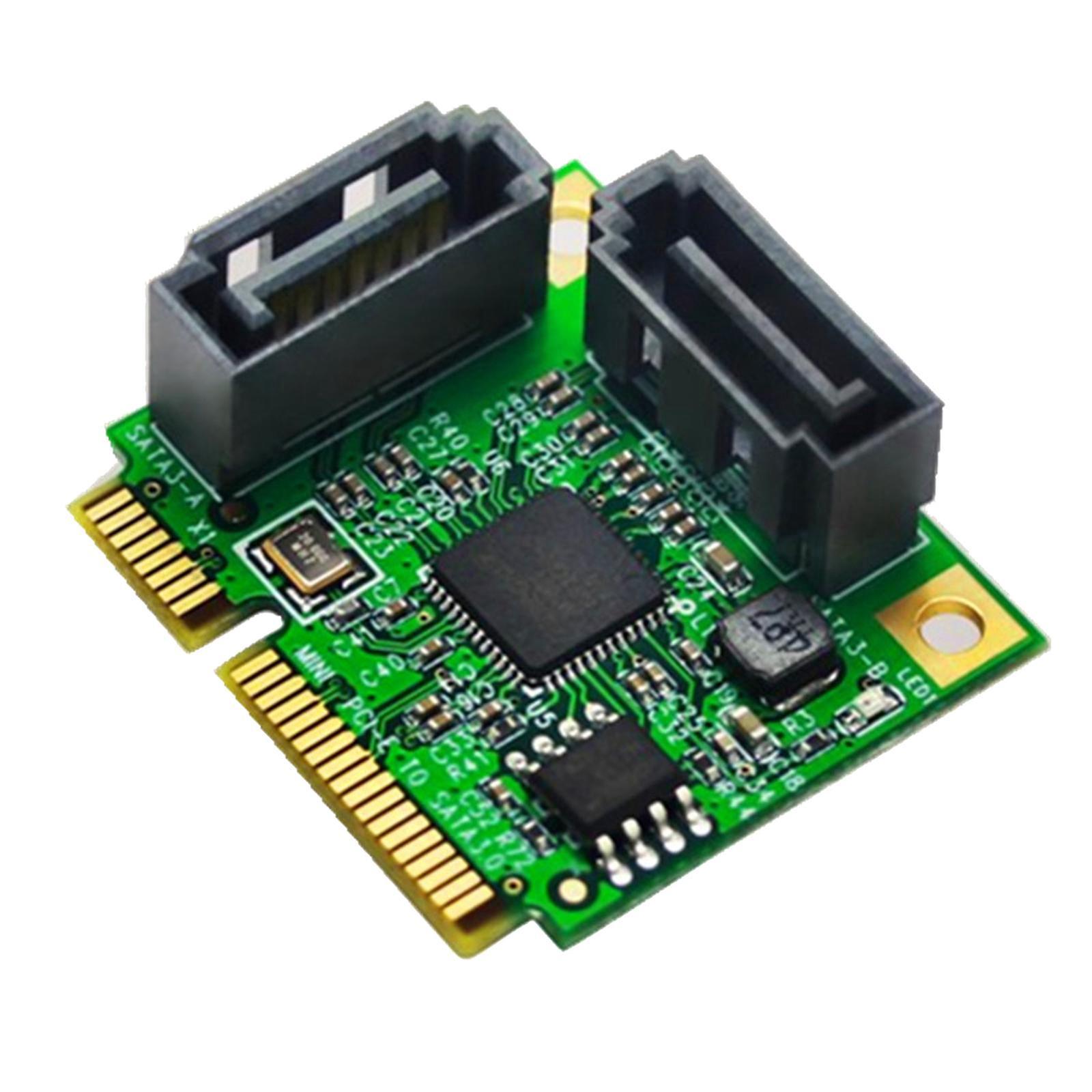 Mini-pcie-zu-sata-3.0-adapter, 6 Gbit/s, 2-port-sata3-erweiterungsadapter