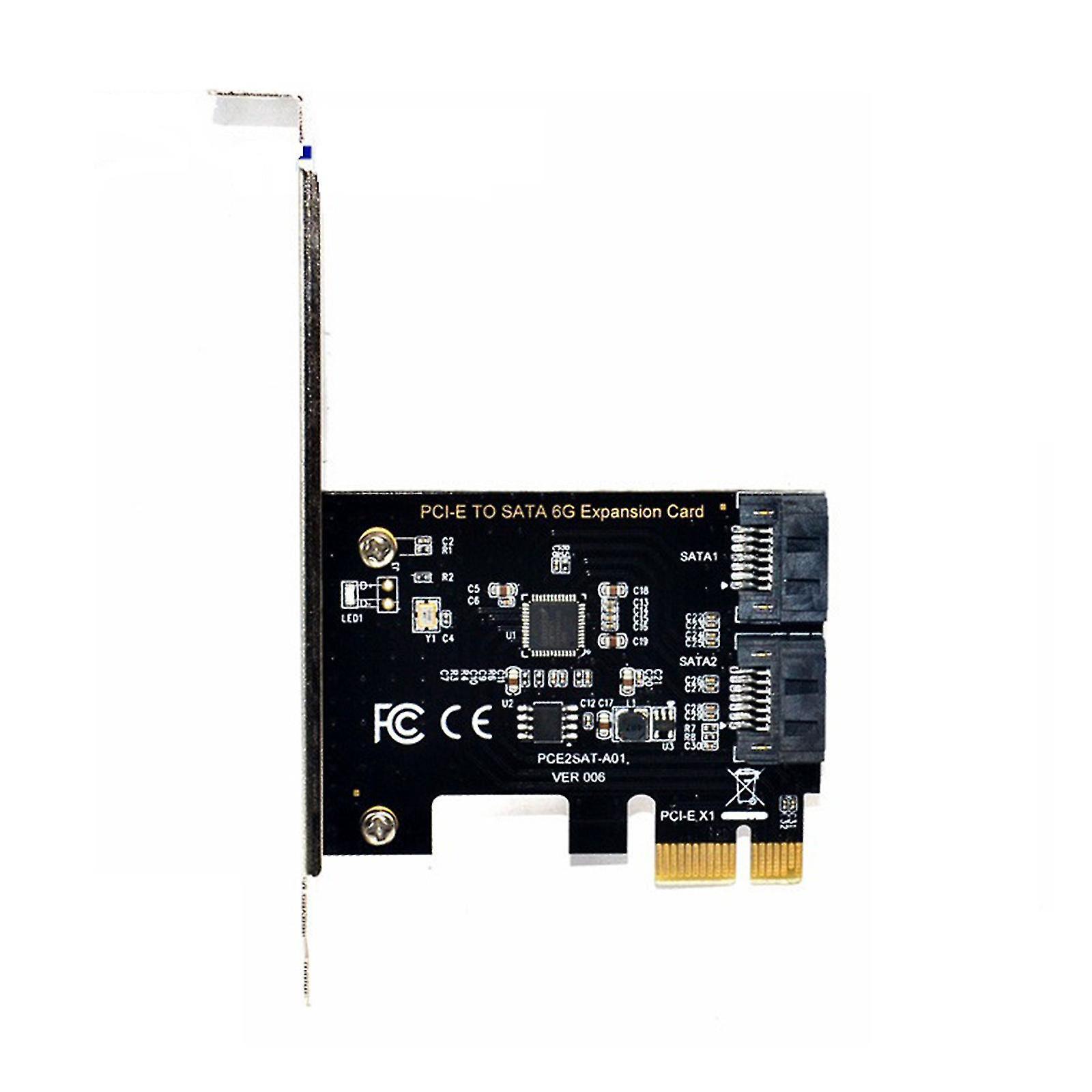 2-port 6-gbit/s-pcie-zu-sata-3.0-erweiterungskarte Für Sata-pcie-festplatten (windows 7/8/10, Linux)