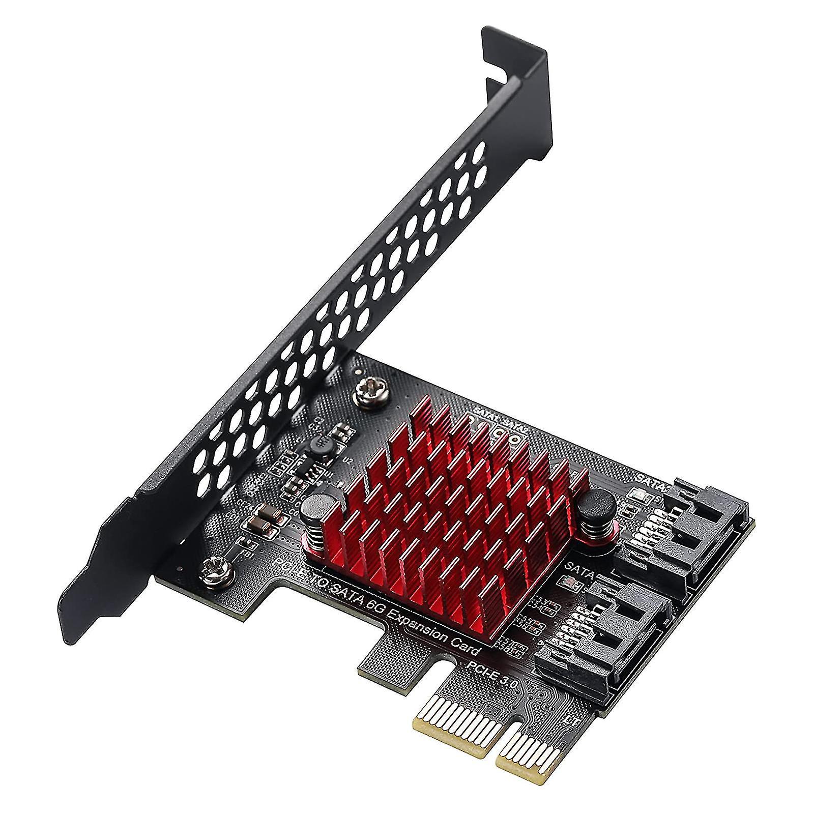 Pcie Gen3-erweiterungskarte Mit Voller Geschwindigkeit Auf Sata 3.0, Pcie X1-erweiterungskarte Mit Voller Geschwindigkeit Auf 2 Sata