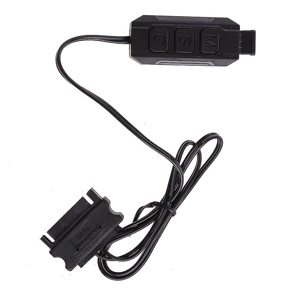 5v 3-pin Rgb/argb-controller, Manuelles Sata-netzteil Mit Led-beleuchtung Für Computer