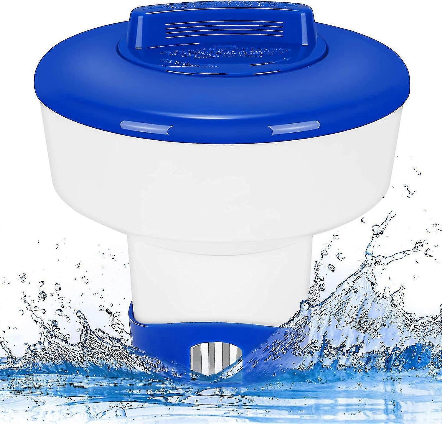 Dosierschwimmer Für Pools, 7-zoll-chlordosierschwimmer, Leistungsstarker, Verstellbarer Chemikalienspender Für Innen- Und Außenschwimmbäder, Whirlpools Und Spas