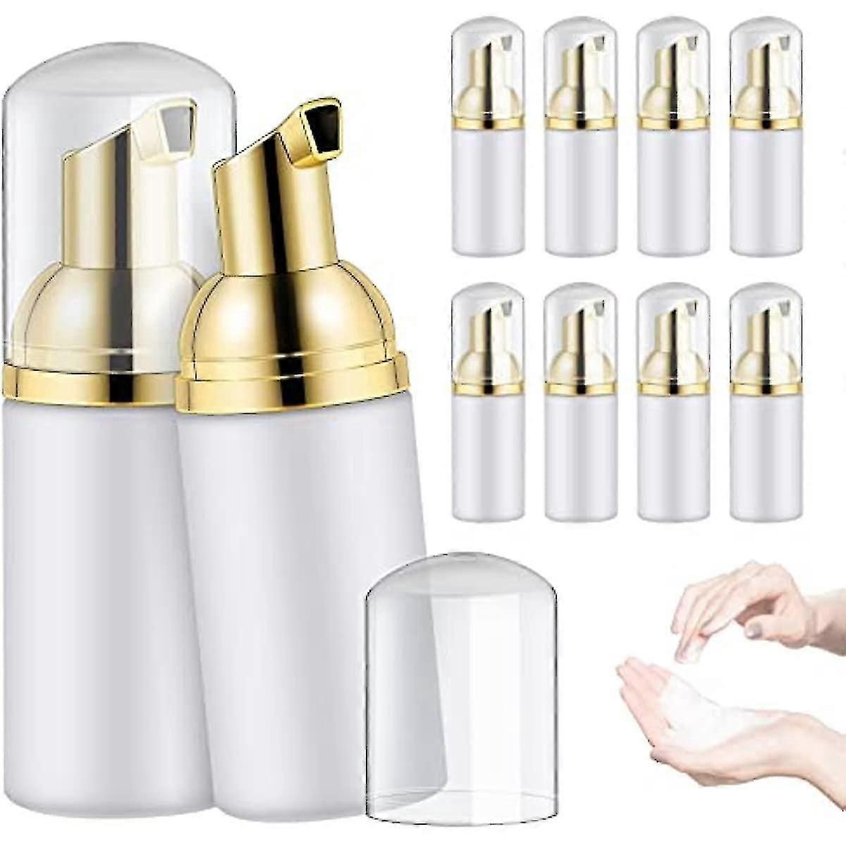 10 Stück 30 Ml Leere Schaumseifen-pumpflaschen Aus Kunststoff Zum Nachfüllen Für Flüssige Handseife, Duschgel, Shampoo, Lotion Und Mehr