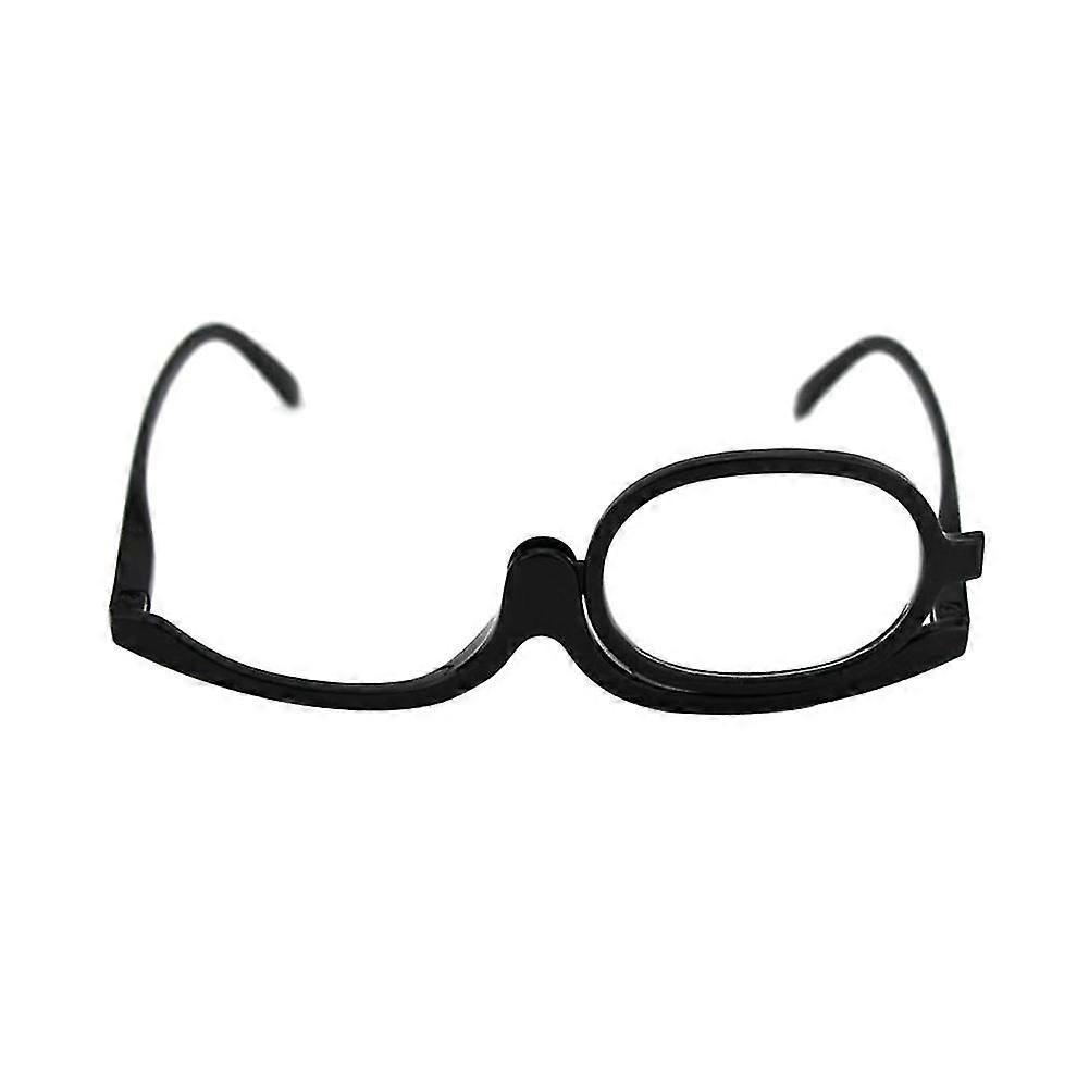 Unisex 180 Grad Drehbare, Faltbare Monokel-vergrößerungsbrille Zum Schminken Und Lesen-1.50 Diopter-black