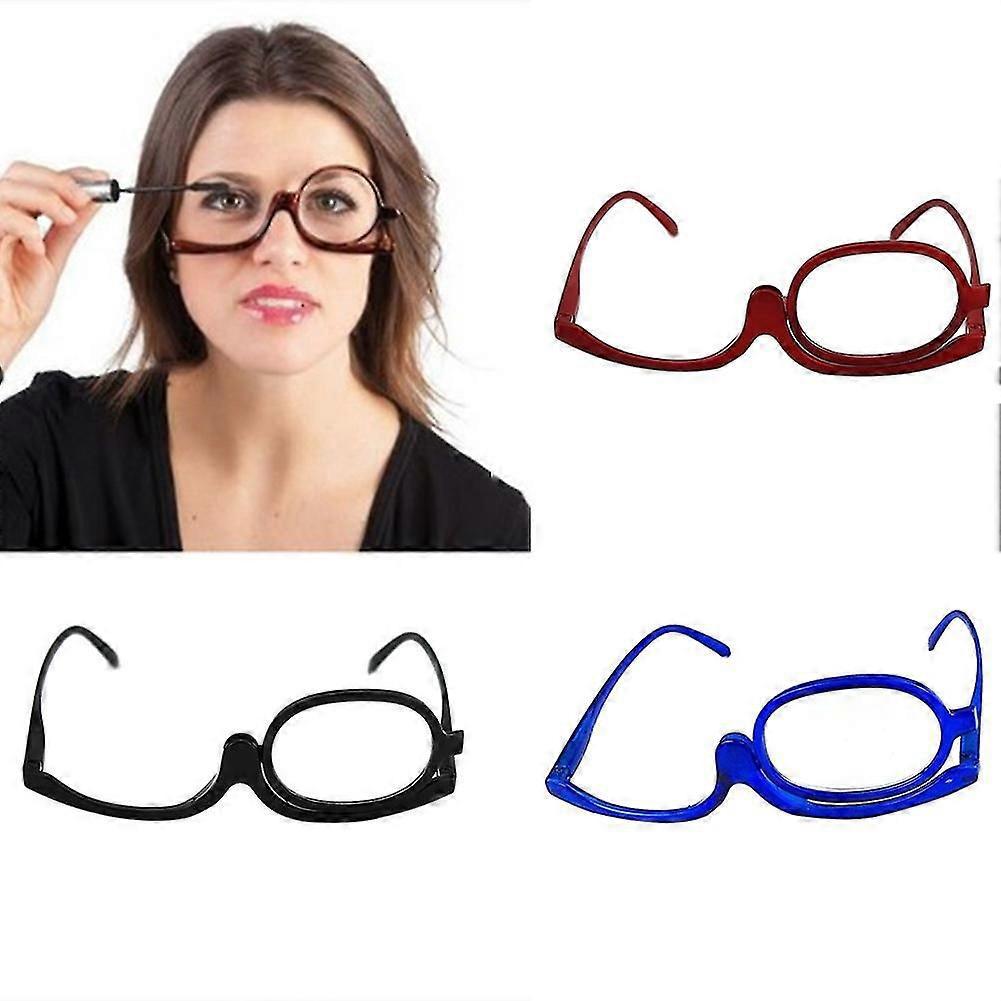 Unisex 180 Grad Drehbare, Faltbare Monokel-vergrößerungsbrille Zum Schminken Und Lesen-3.50 Diopter-green