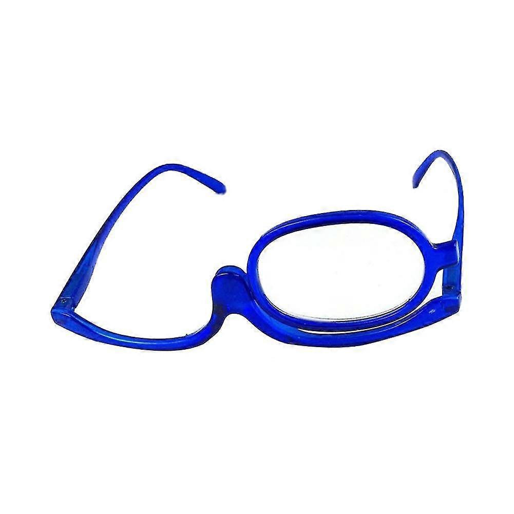 Unisex 180 Grad Drehbare, Faltbare Monokel-vergrößerungsbrille Zum Schminken Und Lesen-2.50 Diopter-blue