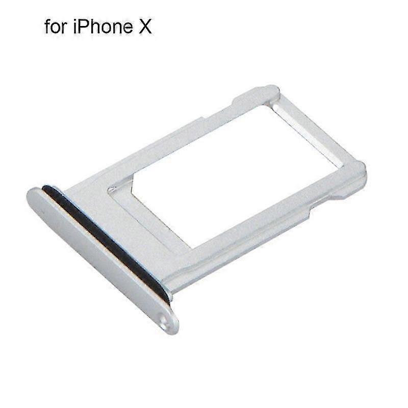 Ersatz-sim-kartenhalter-schlitzplatte, Kompatibel Mit Iphone 8, 8 Plus Und X-silver For Iphone X