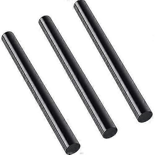 3er-pack Runde Acetal-copolymer-stäbe, Schwarz, Undurchsichtig, Massive Copolymer-kunststoffstäbe, 1 Zoll Durchmesser Und 12 Zoll Länge Für Kratzfeste Befestigungselemente