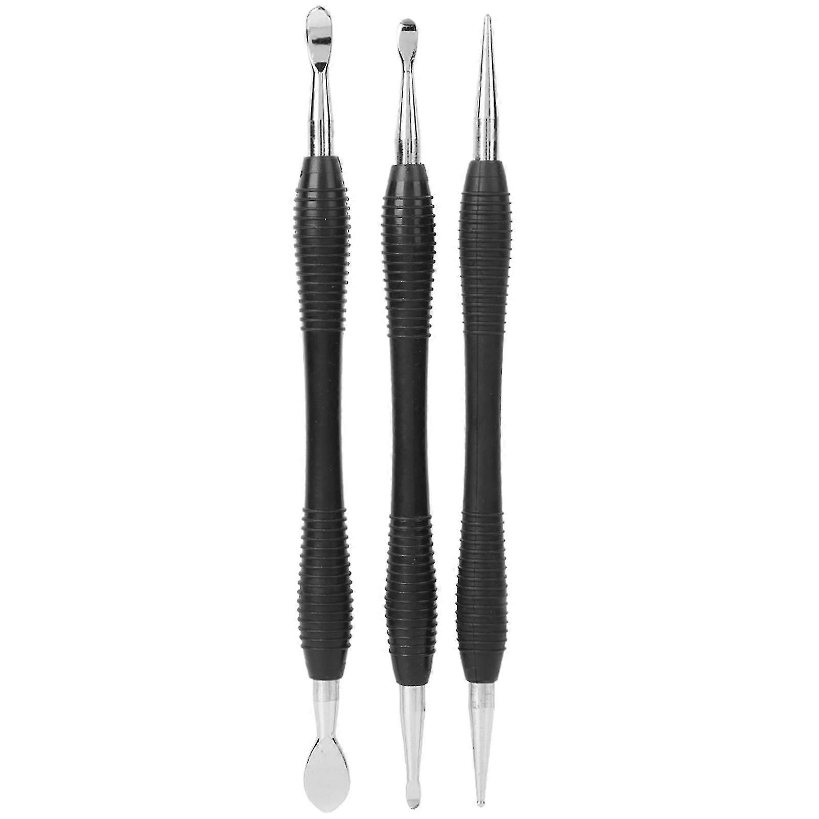 3-teiliges Schnitz- Und Druckwerkzeug-set Für Lederarbeiten: Löffel, Stift Und Stift – Ideal Für Schreibwaren Und Bastelbedarf