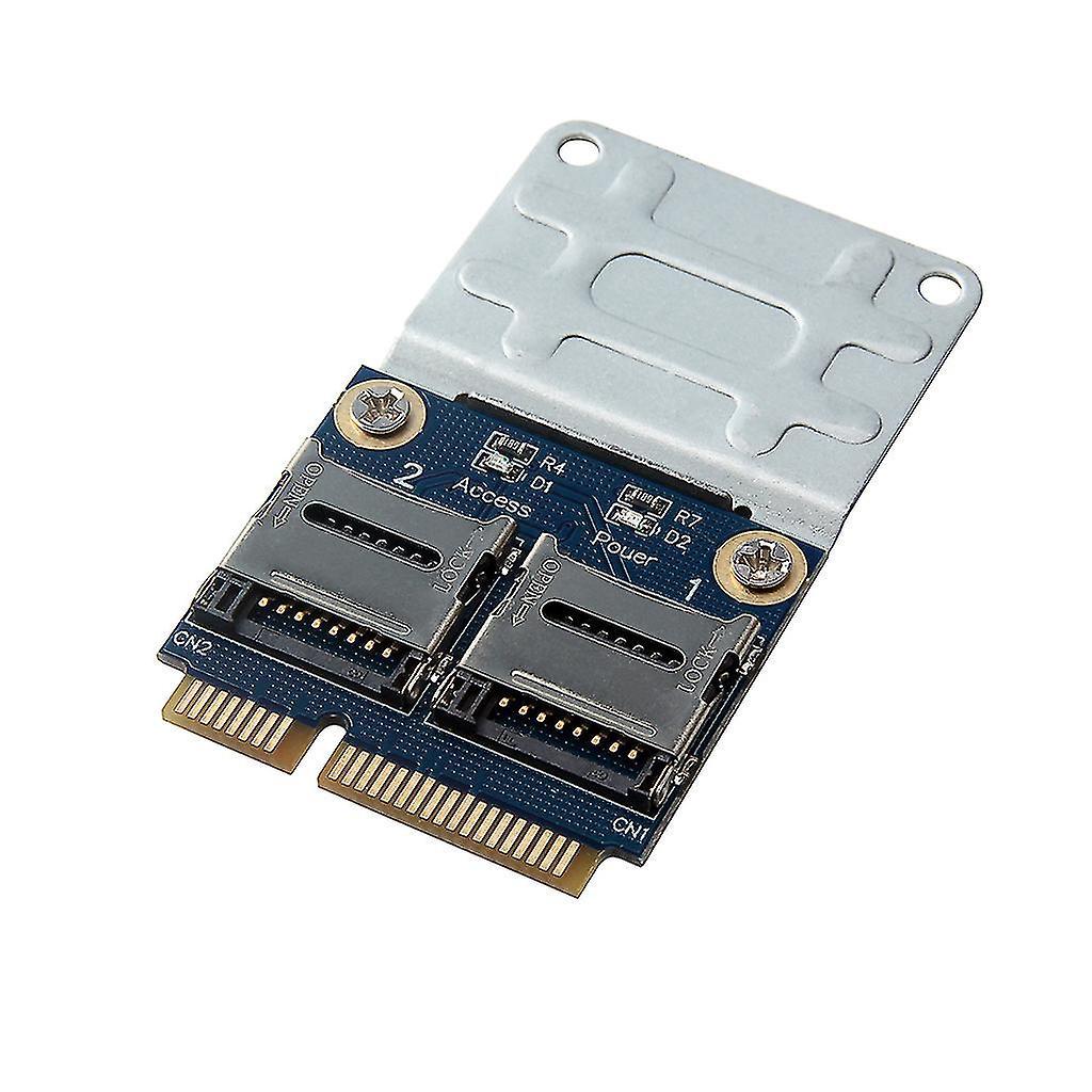 2 Micro Tf Sd Zu Mini Pcie Für Express Mit Halterung Speicherkartenleser-adapter