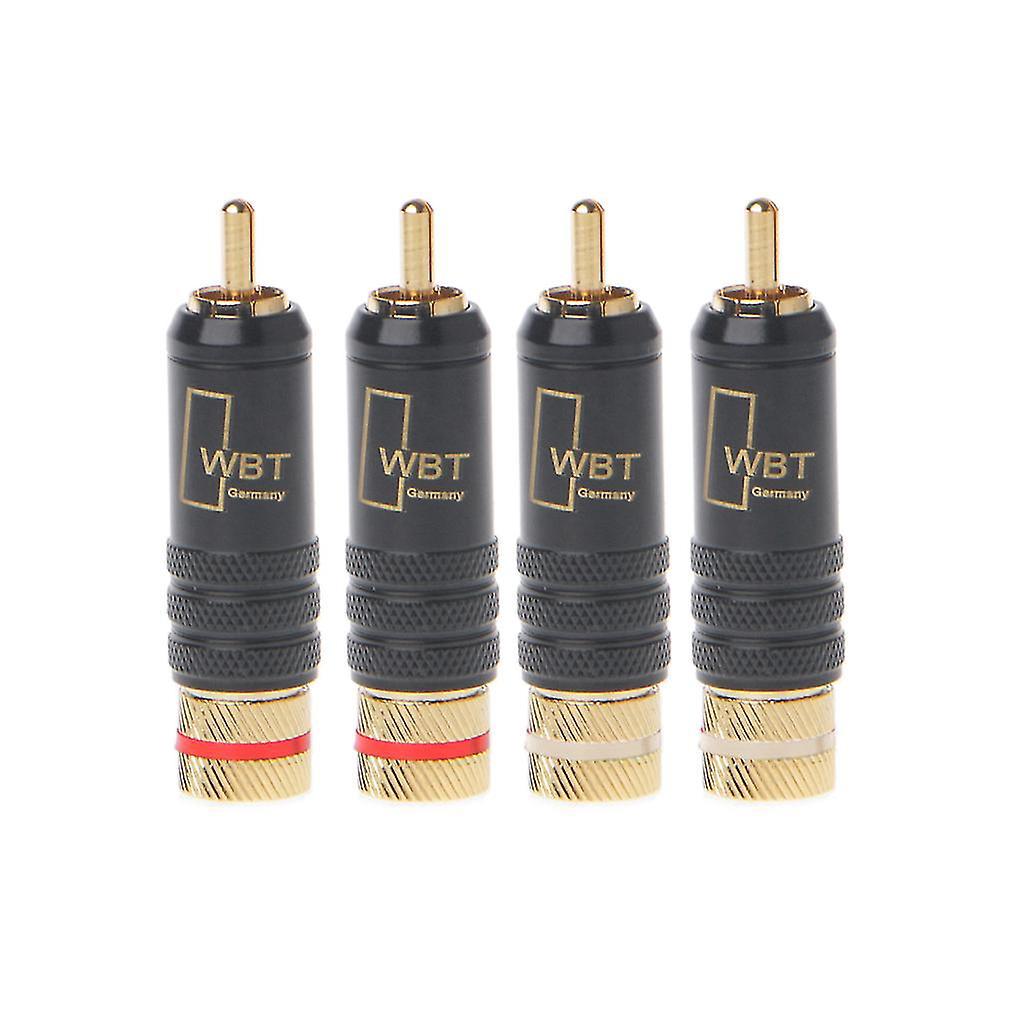 Stück Wbt-0144 Vergoldete Rca-steckerverriegelung Lötanschluss O/video-stecker