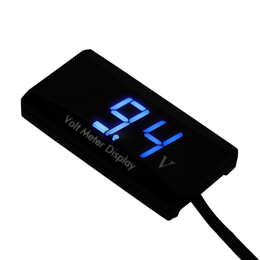 8-16v Motorrad-auto-led-voltmeter-panel-tester-display, Rundes Voltmeter-messgerät