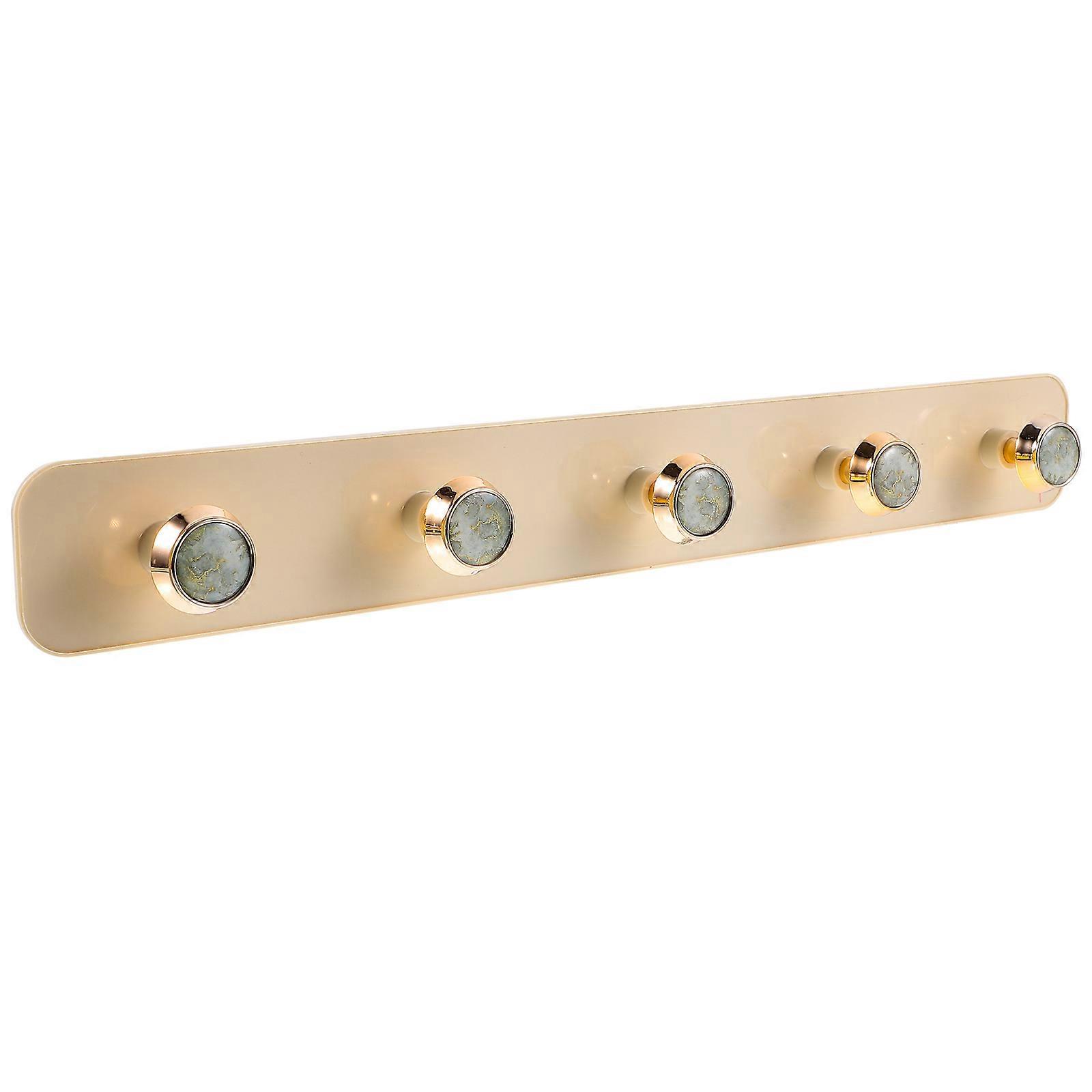 Selbstklebender Schlüsselhalter, Garderobenständer, Handtuchhaken, Schlüsselaufhänger Für Küche Und Badezimmer-35x4.5x3cm-beige