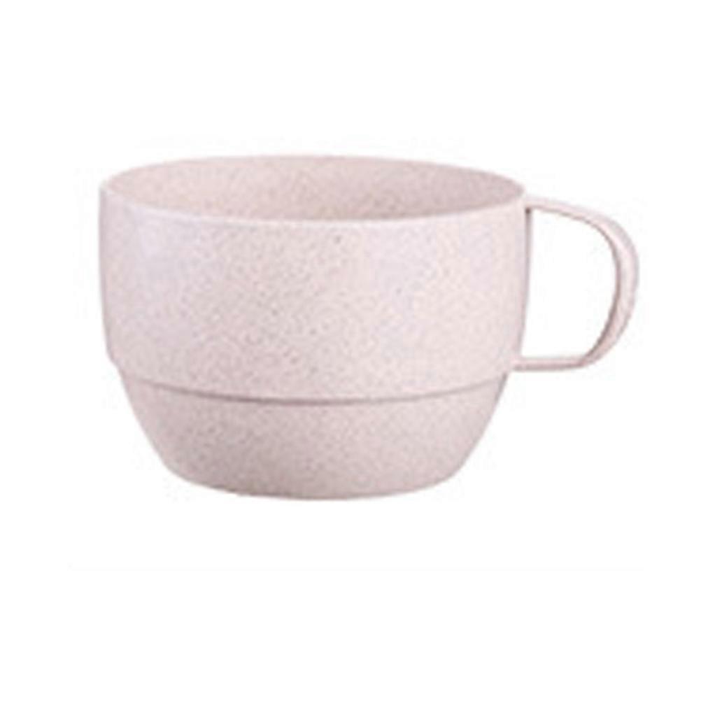 Milchbecher Aus Weizenstroh, Kreativer, Einfacher Trinkbecher Für Wasser, Kaffee, Milch, Saft, Tee (beige)-beige