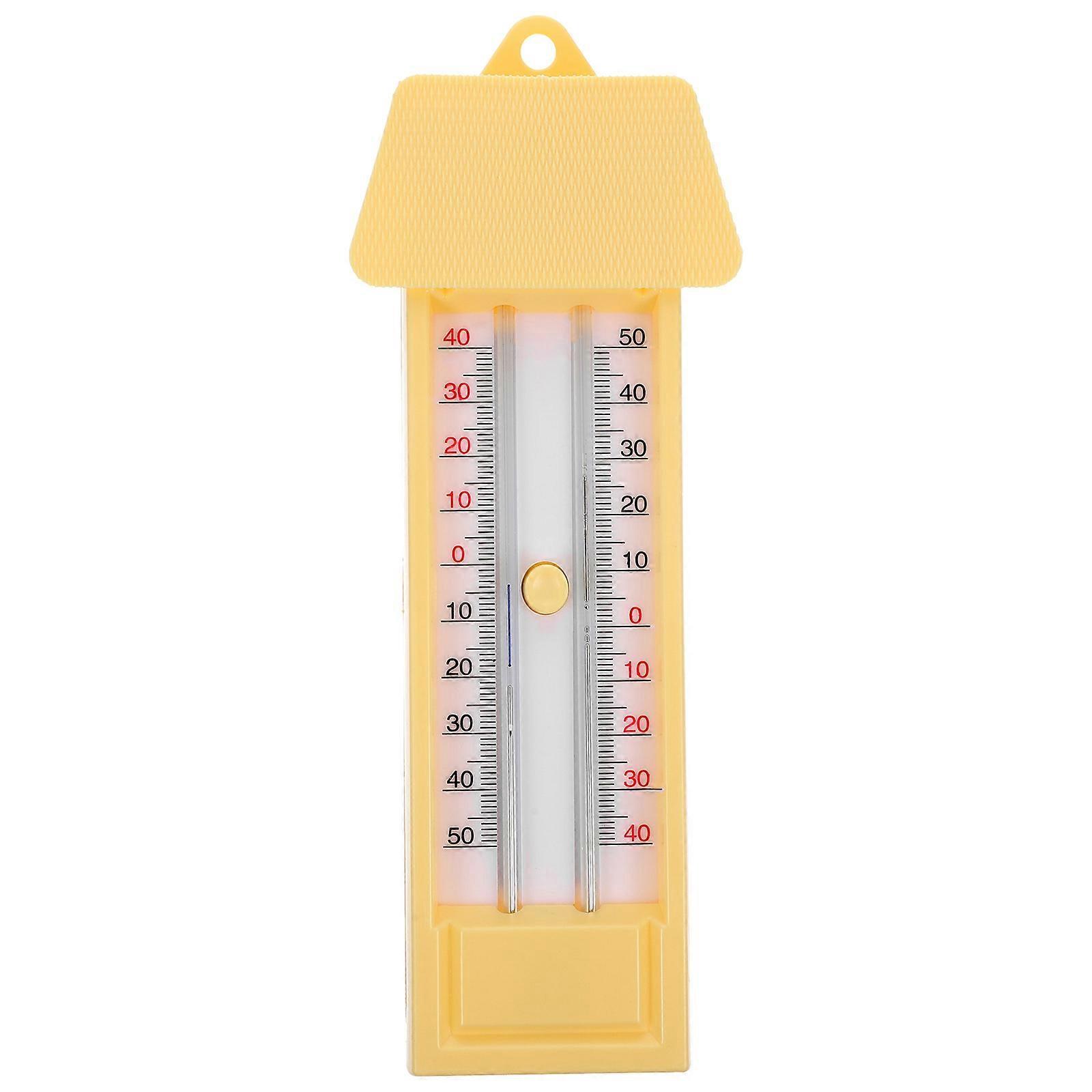 Tragbares Maximal- Und Minimalthermometer Für Drinnen Und Draußen, Garten, Gewächshaus-beige