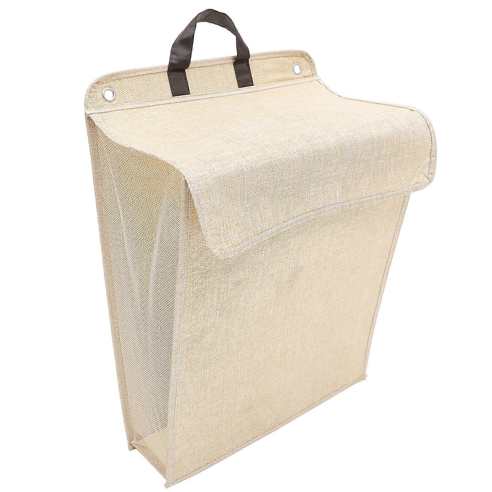 Großer Wandwäschekorb, Zusammenklappbarer Wäschekorb Mit Deckel-48x36x21cm-beige