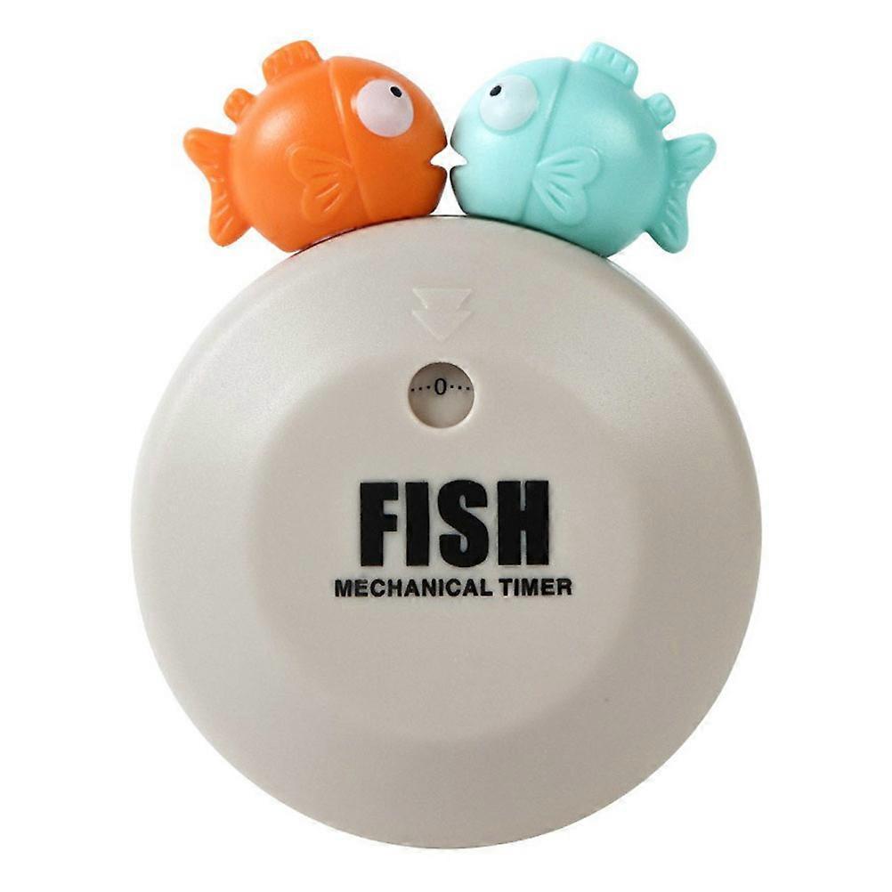 Mechanischer Timer Im Fisch-design, Küchentimer, Haushalts-kochzeitmanager, Backzeit-erinnerung, Wohnaccessoire Für Studentenwohnungen (beige)-8.5x7cm-beige