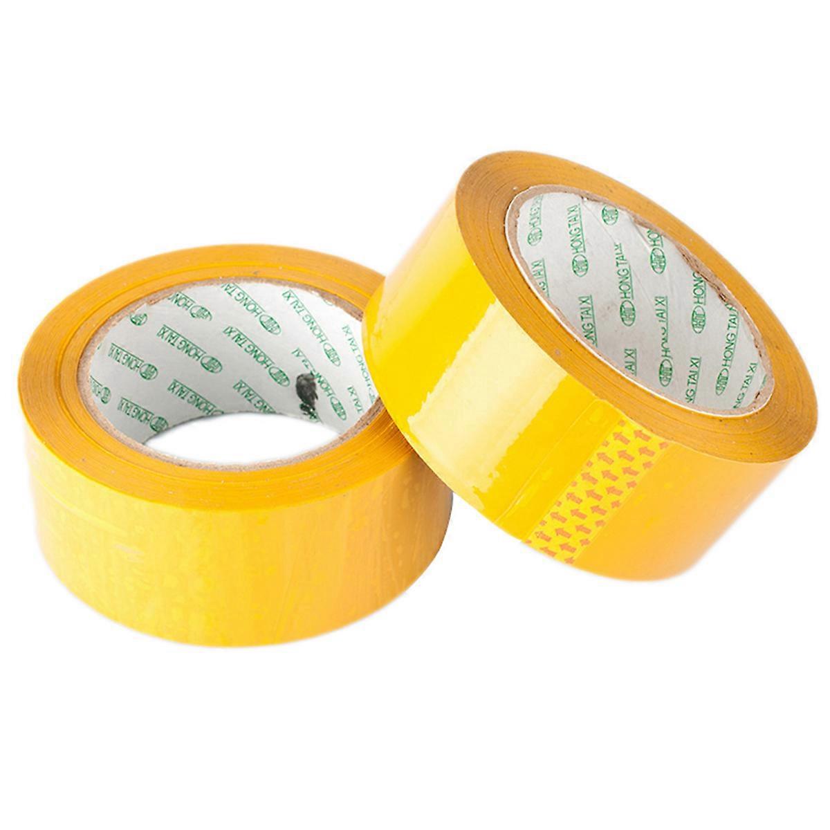Rollen Verschlusspackung, Transparentes Verpackungs- Und Versandkartonklebeband, Bietet Einen Starken, Sicheren Und Klebenden Verschluss Für Ihre Kartons (beige)-2 Rolls-yellow