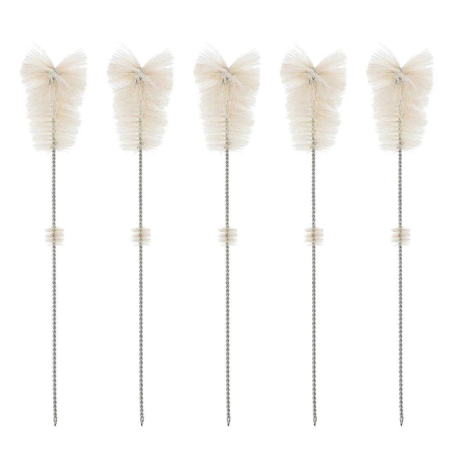 5-teiliges Set Pfeifenreinigungsbürsten, Trinkhalmreinigerbürste, Glasreagenzglasbürste-26x4xm-beige