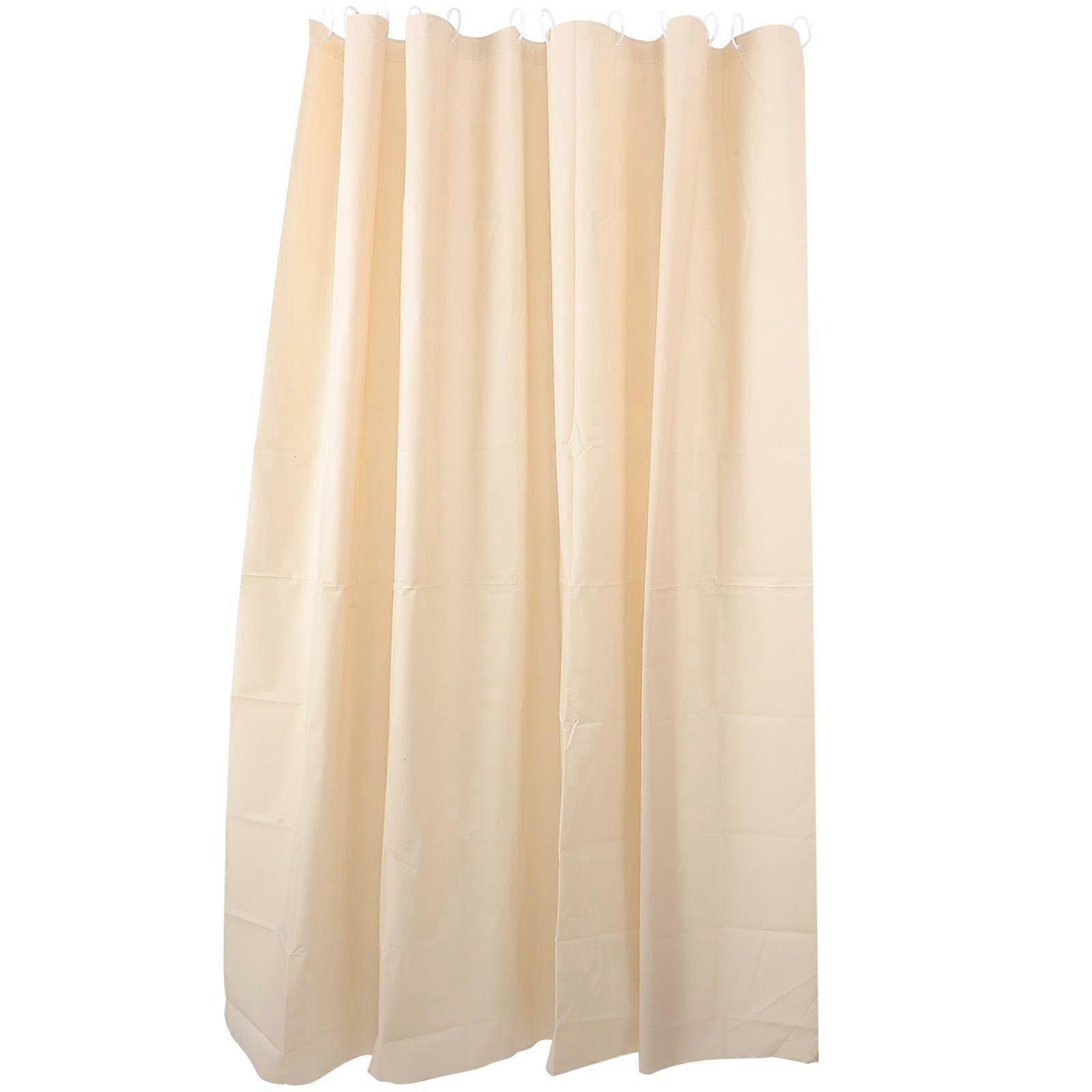 Duschvorhang In Unifarbe, Wasserabweisend, Dickwandig-180.00x180.00x0.10cm-beige