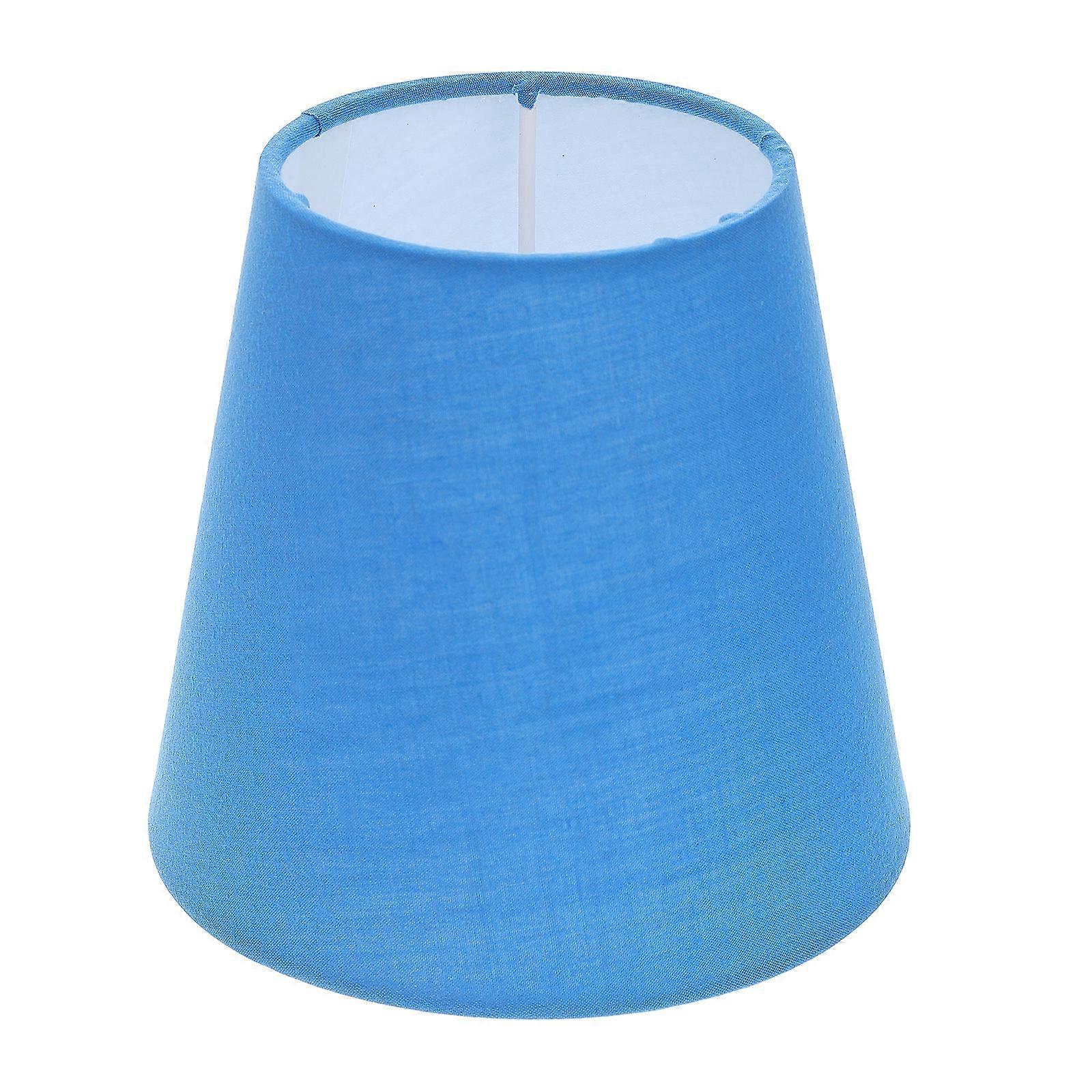 Kronleuchter-lampenschirm, Stofflampenabdeckung, Hängelampenschirm, Deckenlampenabdeckung, Lampenschirm-14.00x14.00x13.00cm-blue