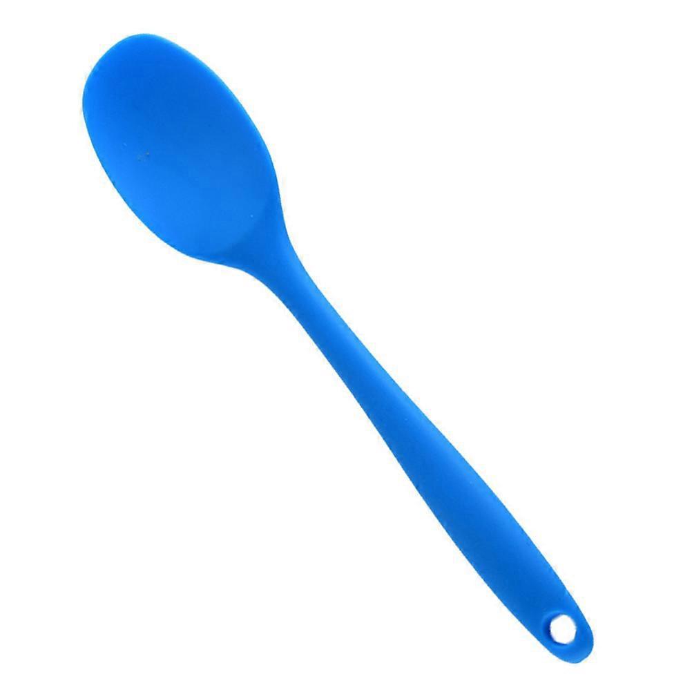 Silikon-suppenlöffel Mit Langem Griff, Antihaftbeschichtet, Ideal Zum Servieren Von Speisen, Für Kinder (blau)-20.60x4.40x1.00cm-blue