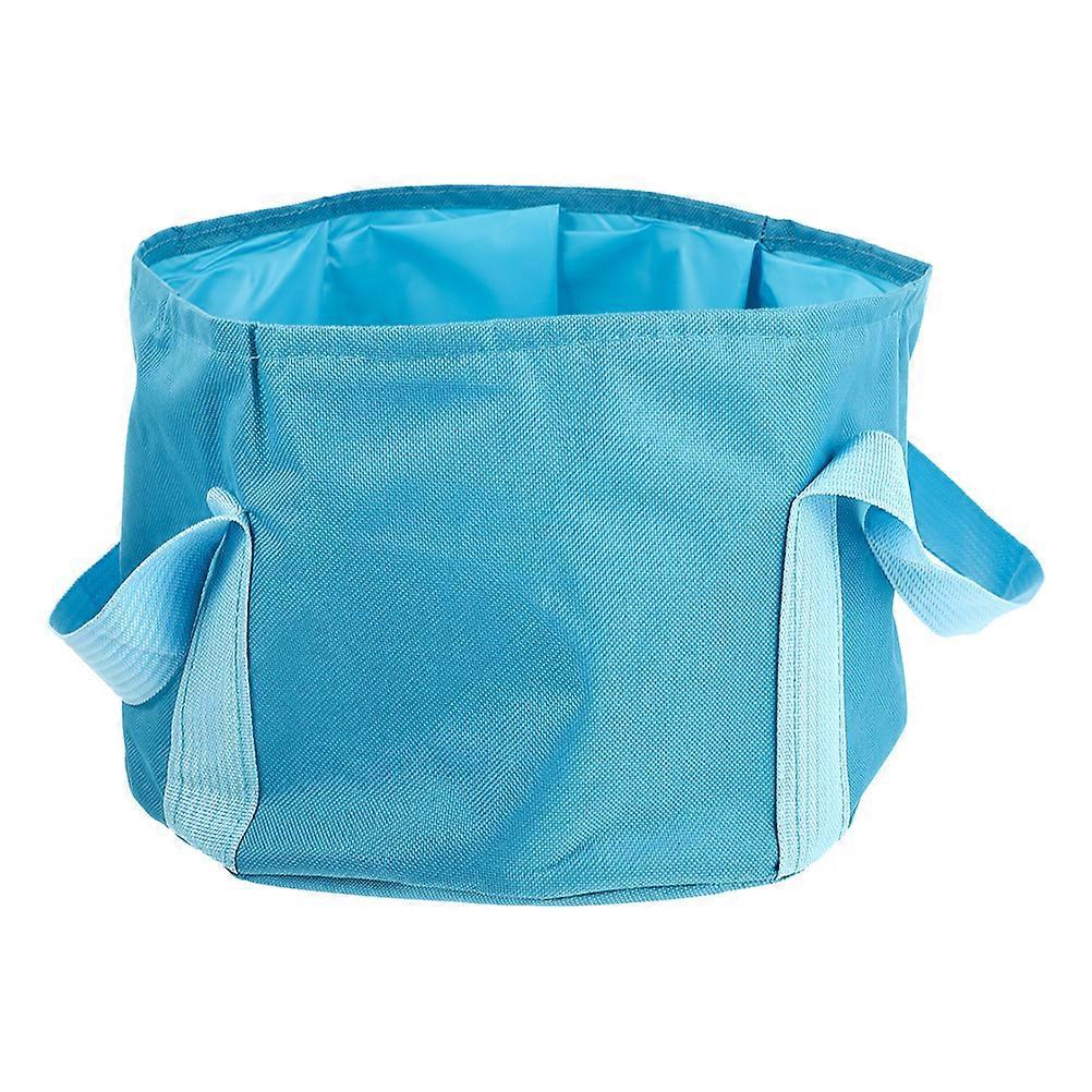 Praktisches, Faltbares Fußbadebecken, Outdoor-fußbadebecken, Reise-fußbadebecken-30x30cm-blue