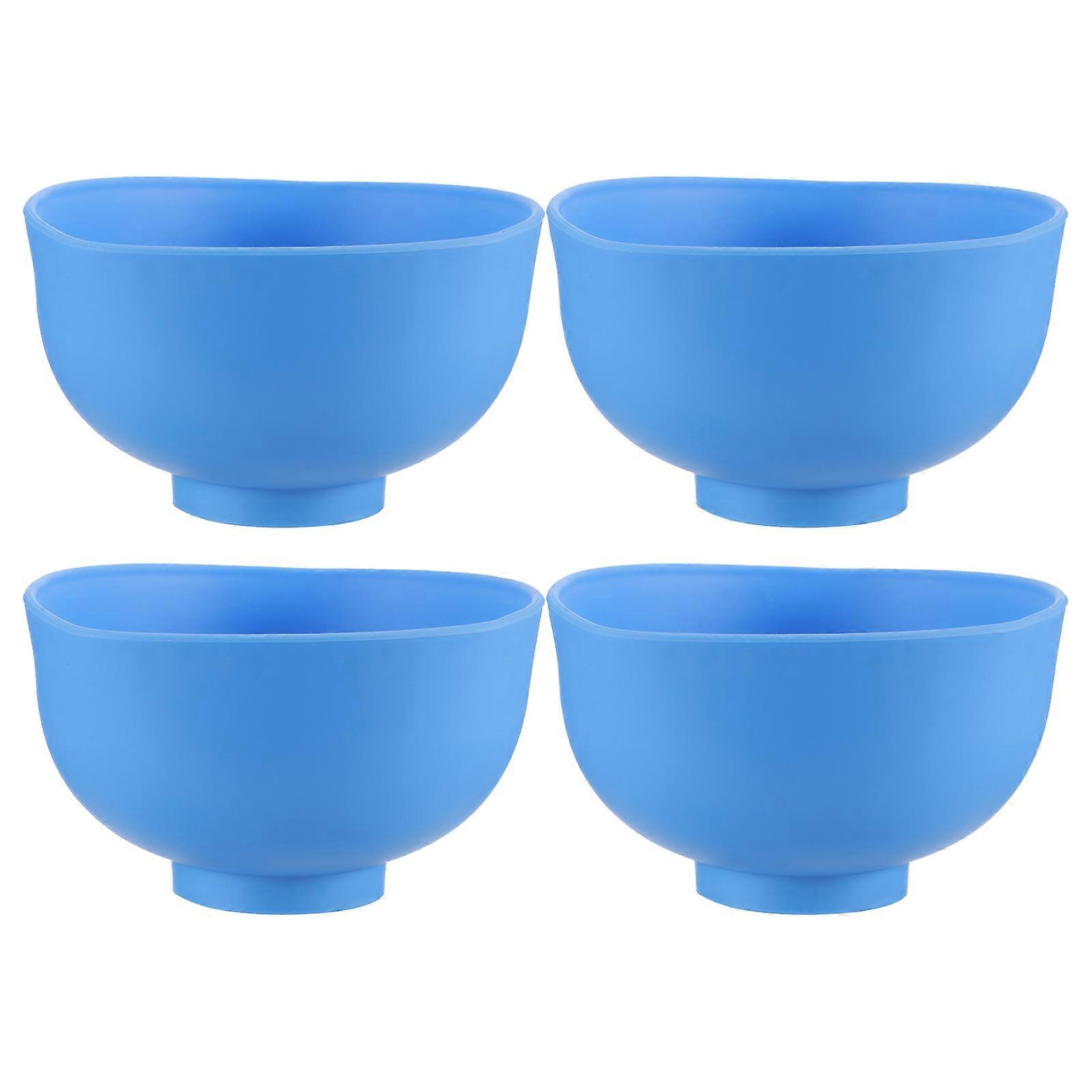 4er-set Praktische Gipsmischschalen Für Zahnarztpraxen-12x12cm-blue